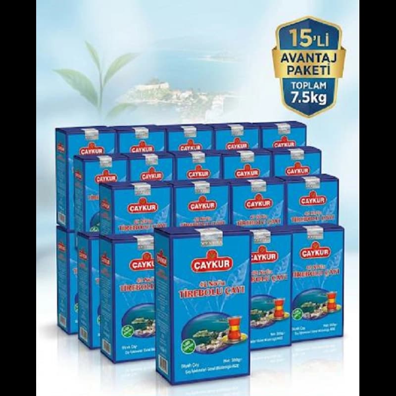 Çaykur 42 No'lu Tirebolu Çayı 500g x 15 adet