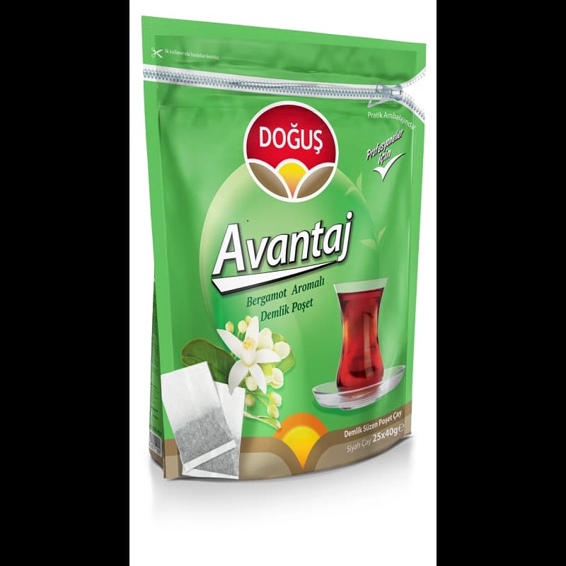 Doğuş Çay Avantaj Demlik Poşet Bergamot'lu 25x40gr X 10 Adet