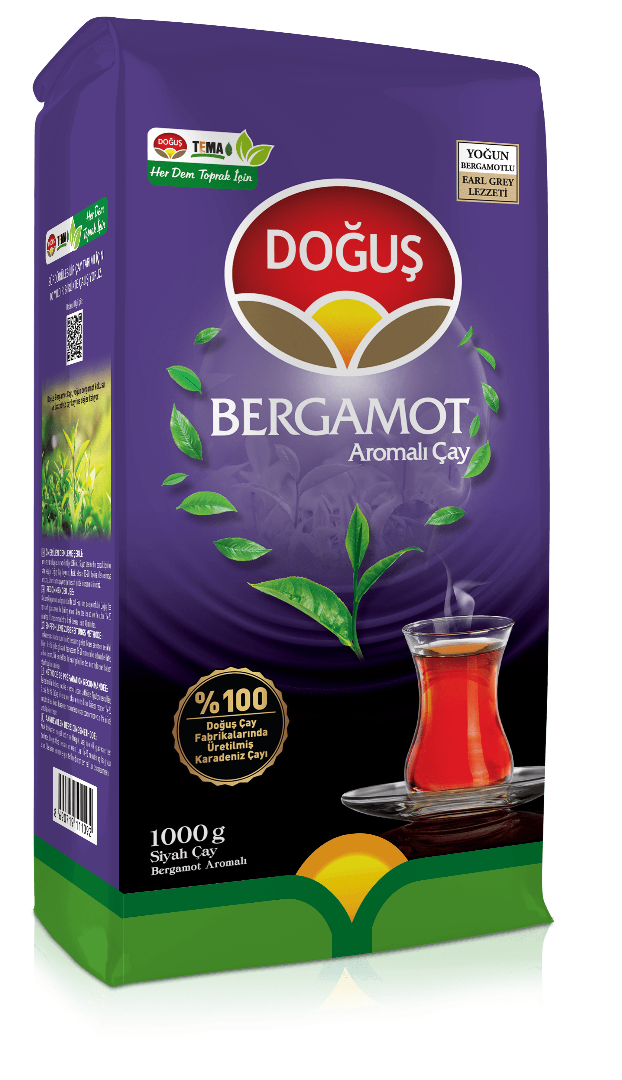 Doğuş Çay Bergamot Aromalı Siyah Çay 1000 gr