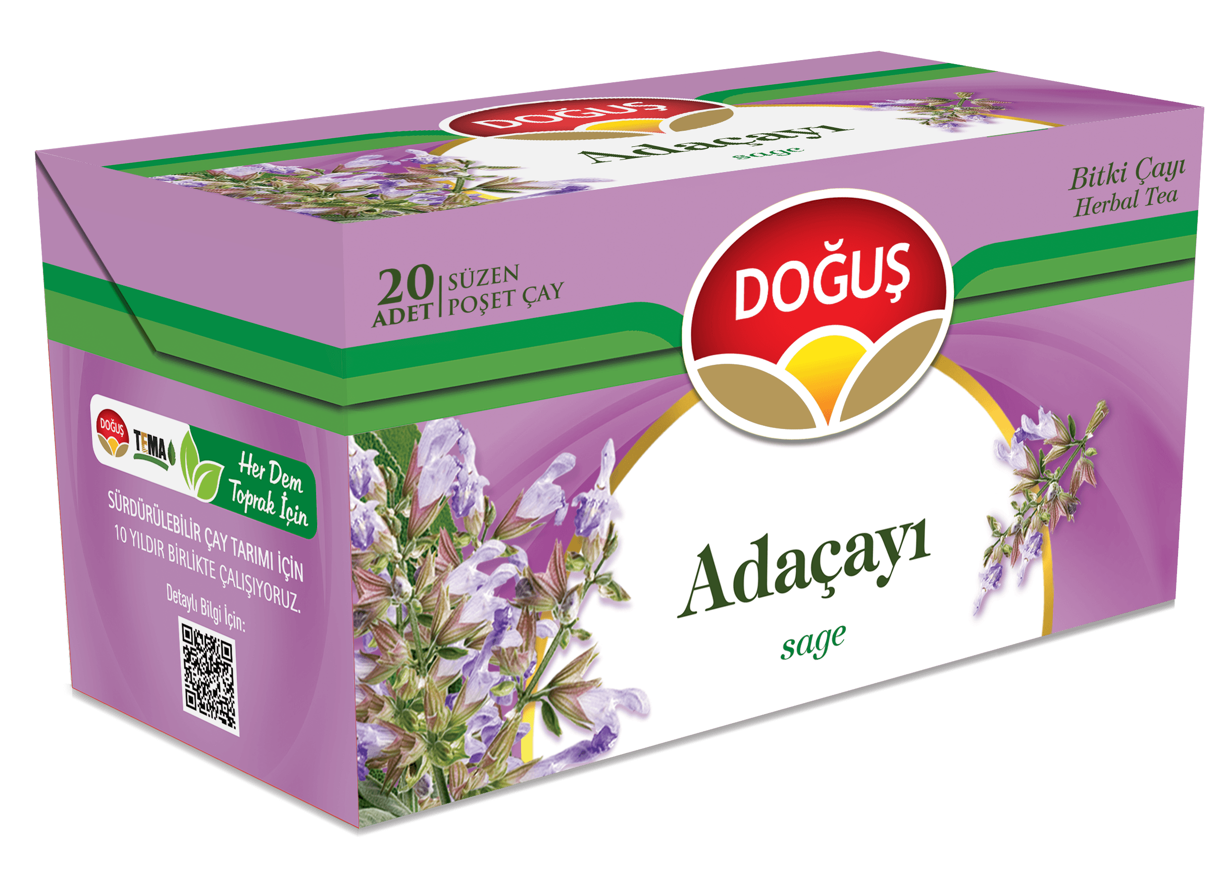 Doğuş Çay Adaçayı Bitki Çayı 20'li