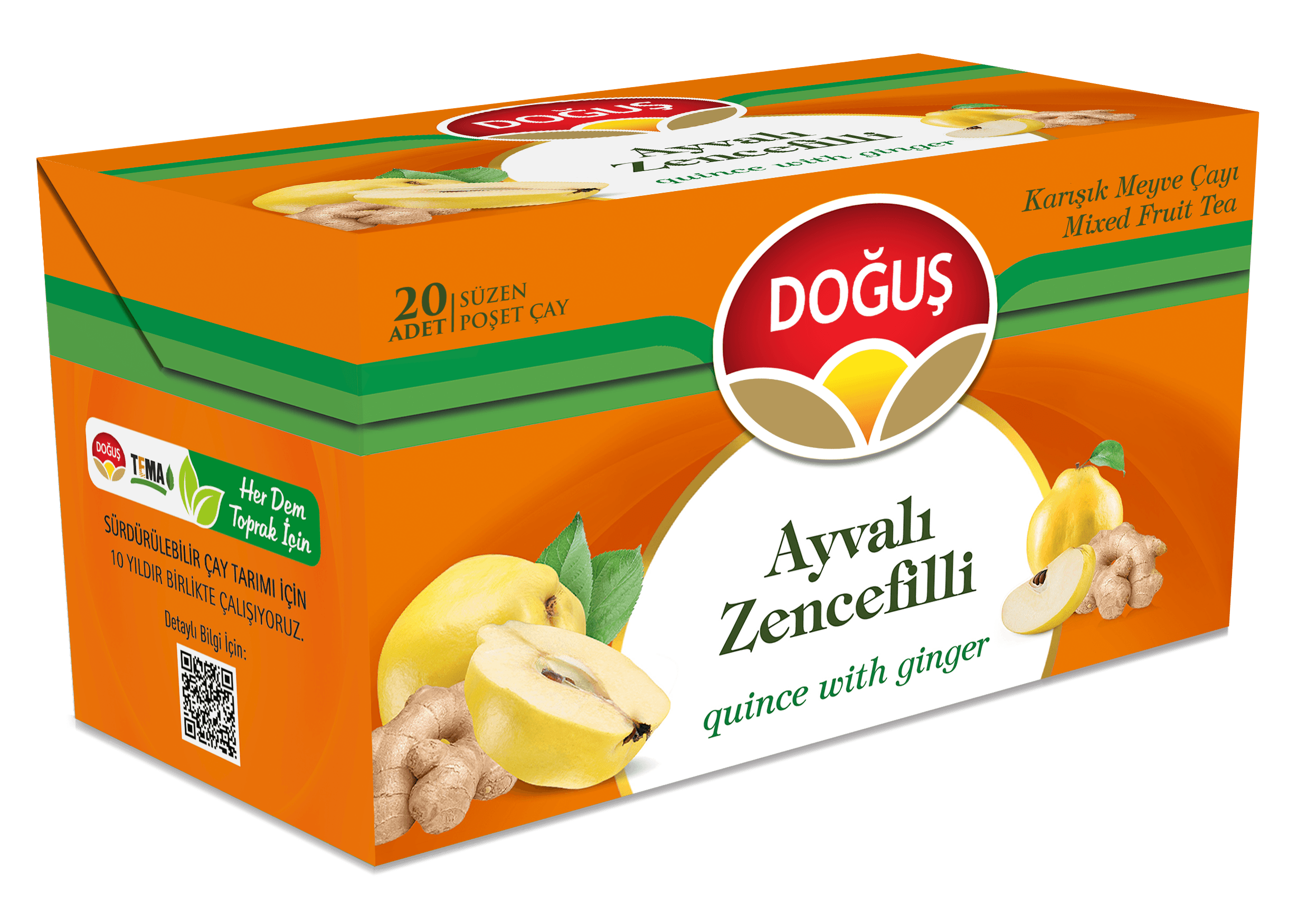 Doğuş Çay Ayvalı Zencefilli Çay 20'li